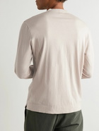 Massimo Alba - Cotton and Cashmere-Blend Jersey Henley T-Shirt - Neutrals