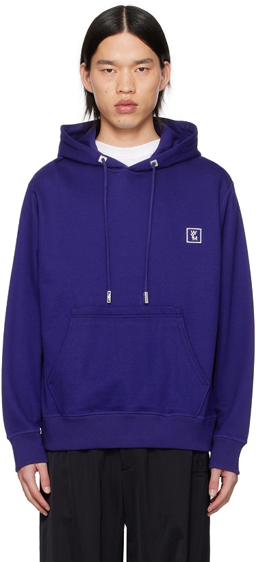 Photo: Wooyoungmi Navy Patch Hoodie