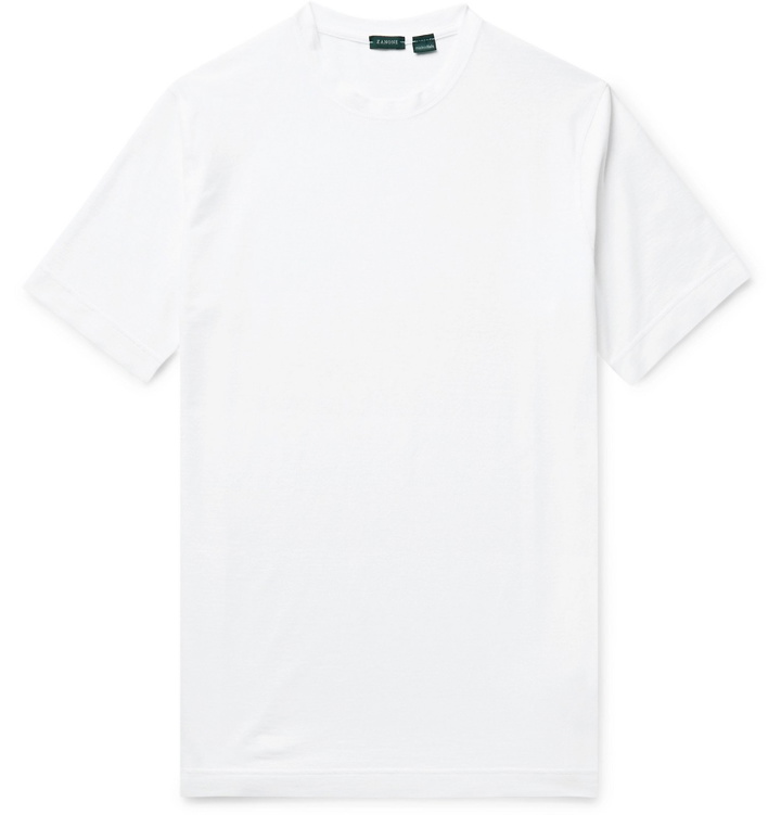 Photo: Incotex - Ice Cotton-Jersey T-Shirt - Neutrals