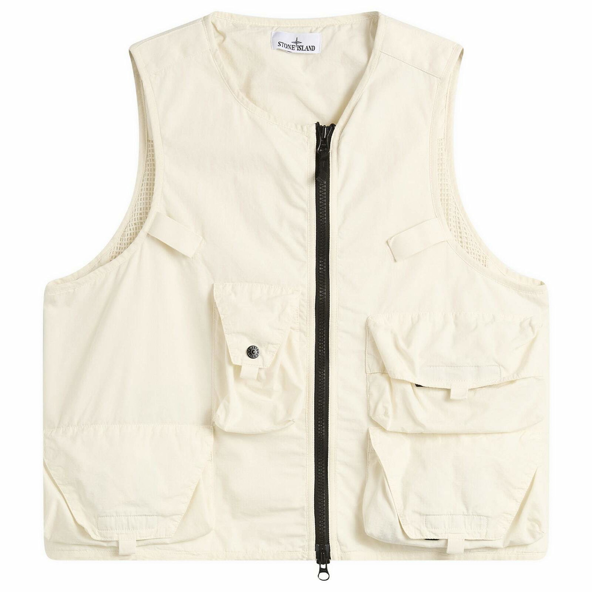 Stone Island Men's David Light Indigo-TC Vest in Indigo Stone Island