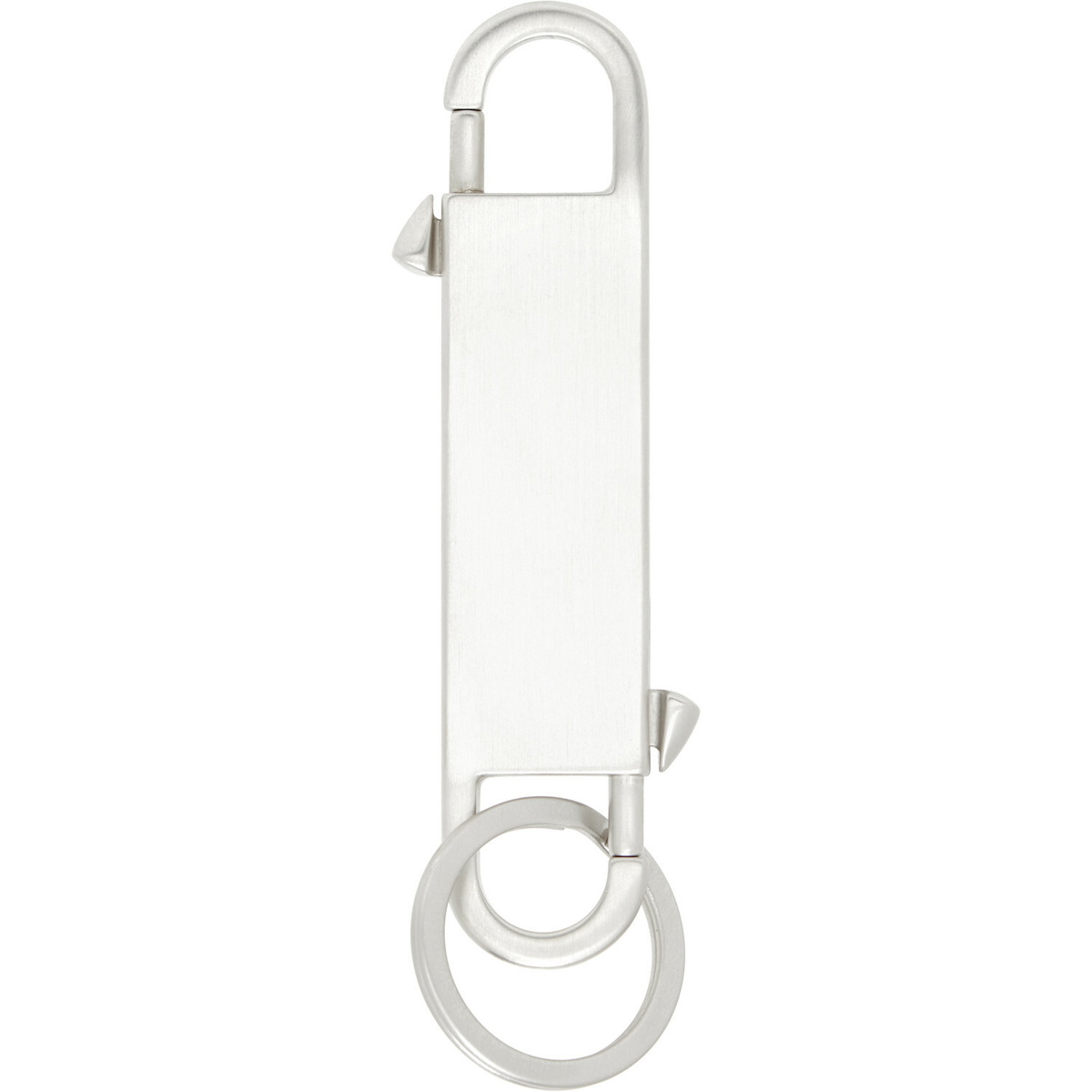 Rick Owens Silver Temple Gemini Keychain
