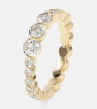 Sophie Bille Brahe Ensemble Croissant 18kt gold ring with diamonds