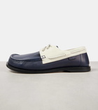 Loewe Campo leather boat shoes