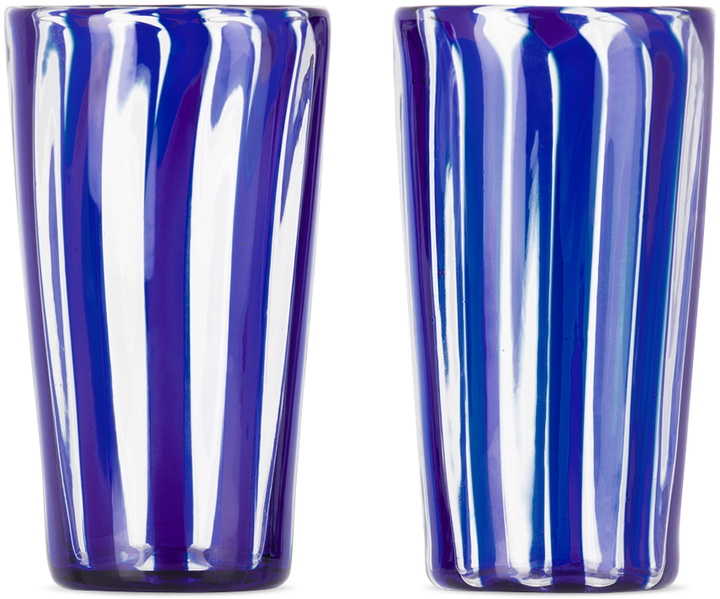 Photo: Akua Objects Blue Small Augusta Glass Set