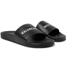 Balenciaga - Printed Leather Slides - Men - Black