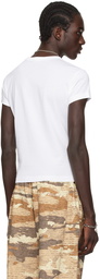 Acne Studios White Cotton T-Shirt