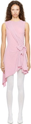Sandy Liang Pink Cello Minidress