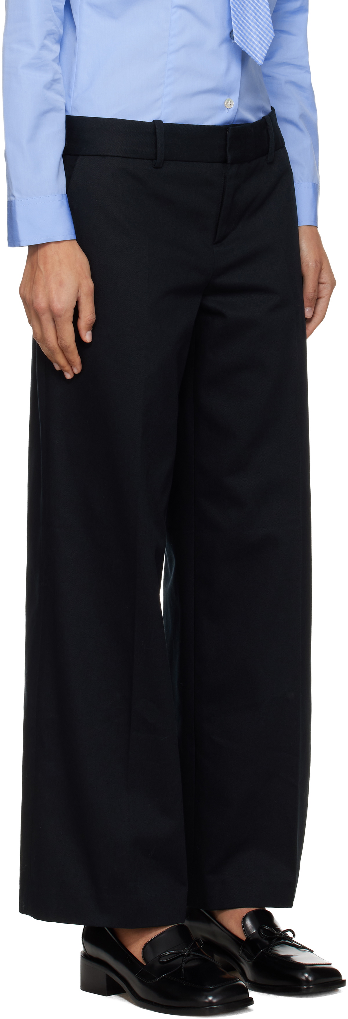Sandy Liang Black Grandpa Trousers