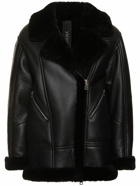 BLANCHA Shearling Zip-up Coat