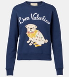 Valentino Embroidered cotton jersey sweatshirt
