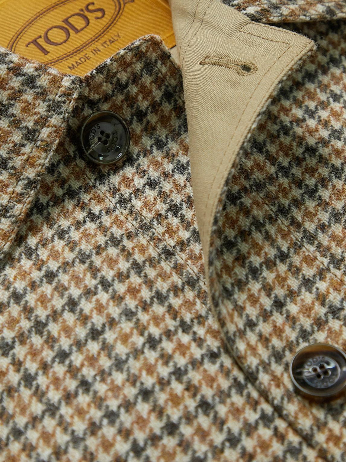 Tod's - Houndstooth Shetland Wool Jacket - Brown Tod's