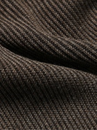 S.N.S Herning - Fender III Slim-Fit Ribbed Virgin Wool Sweater - Brown