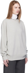 Arch The Gray Cashmere Relaxed Pullover Sweater