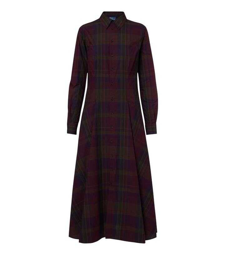 Photo: Polo Ralph Lauren Plaid cotton-blend shirt dress
