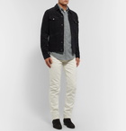 TOM FORD - Mickey Slim-Fit Denim Western Shirt - Gray