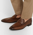 Berluti - Lorenzo Leather Loafers - Men - Brown