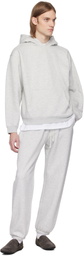 SKIMS Gray Fleece Lounge Relaxed Hoodie