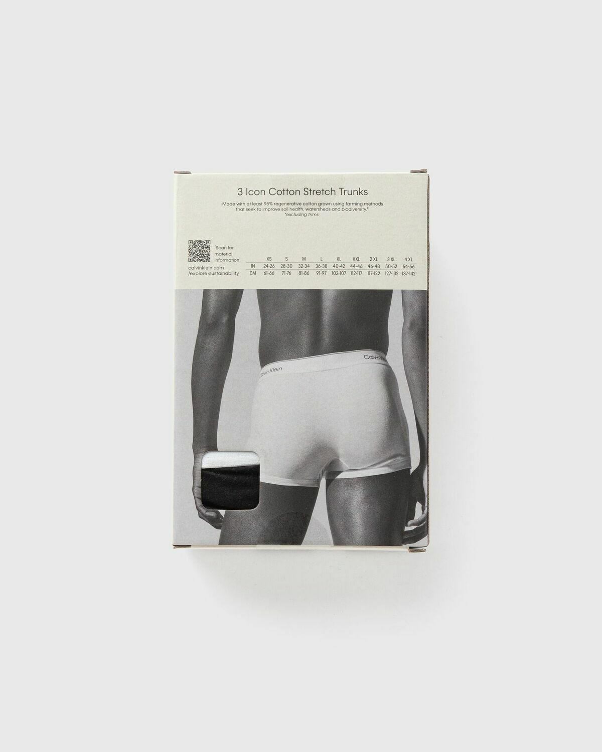 Calvin Klein Underwear TRUNK ICON COTTON STRETCH 3-PACK Black Mens Boxers & Brief