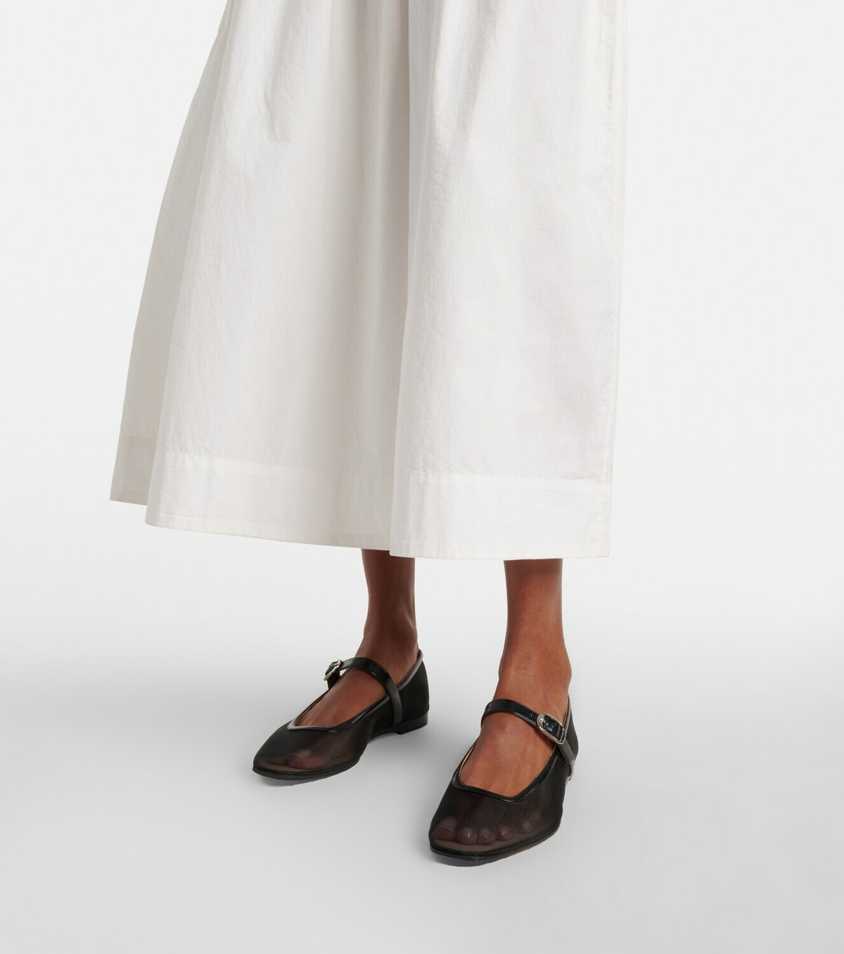 Dôen Leanne cotton poplin midi dress