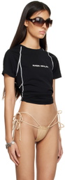 Raga Malak Black Raglan T-Shirt