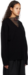 Raf Simons Black Loose-Fit Sweater