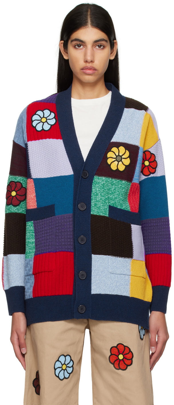 Moncler Genius 1 Moncler JW Anderson Multicolor Patchwork Cardigan