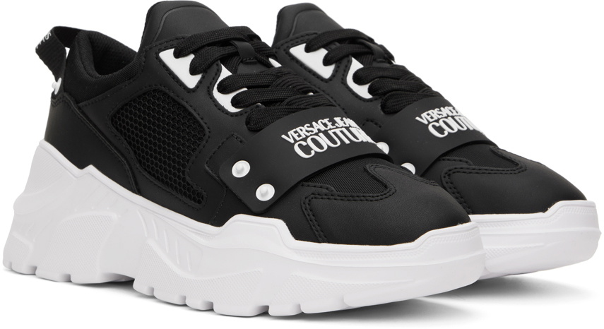 Versace Jeans Couture Black Speedtrack Logo Sneakers Versace