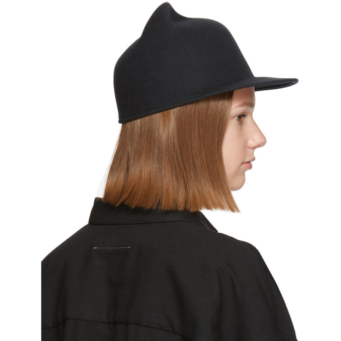 Maison Michel Grey Jamie Felt Cap Maison Michel
