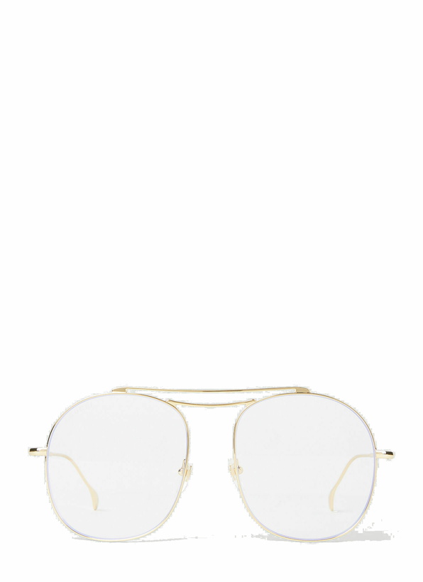 Photo: Gucci - Avaitor Frame Glasses in Gold