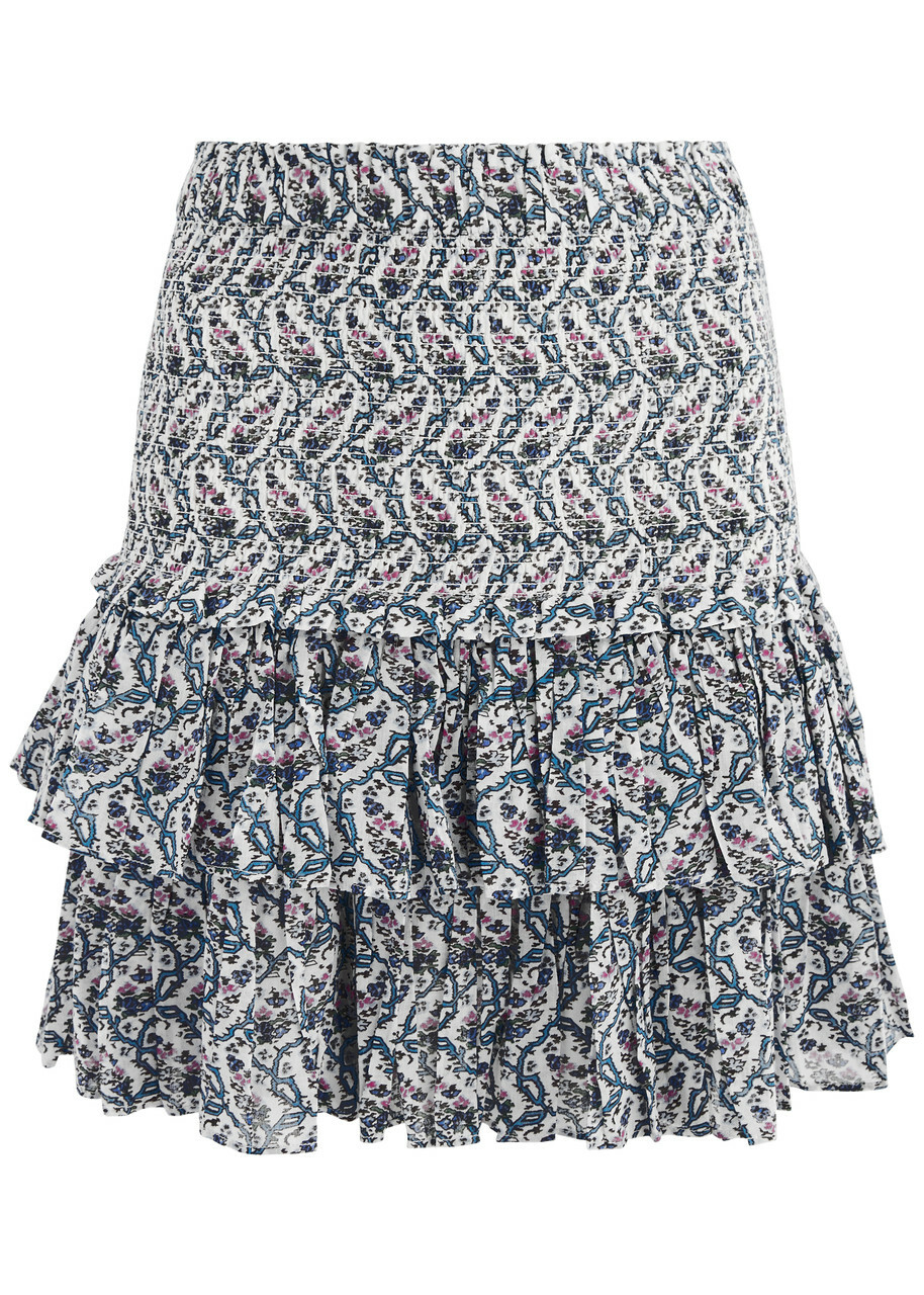 スカート Isabel Marant Etoile Patterned Ruffled Midi Skirt Printed ruched ruffled midi skirt in red - Marant Etoile
