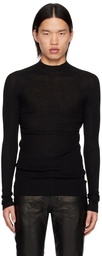 Rick Owens Black Porterville Level Lupetto Sweater