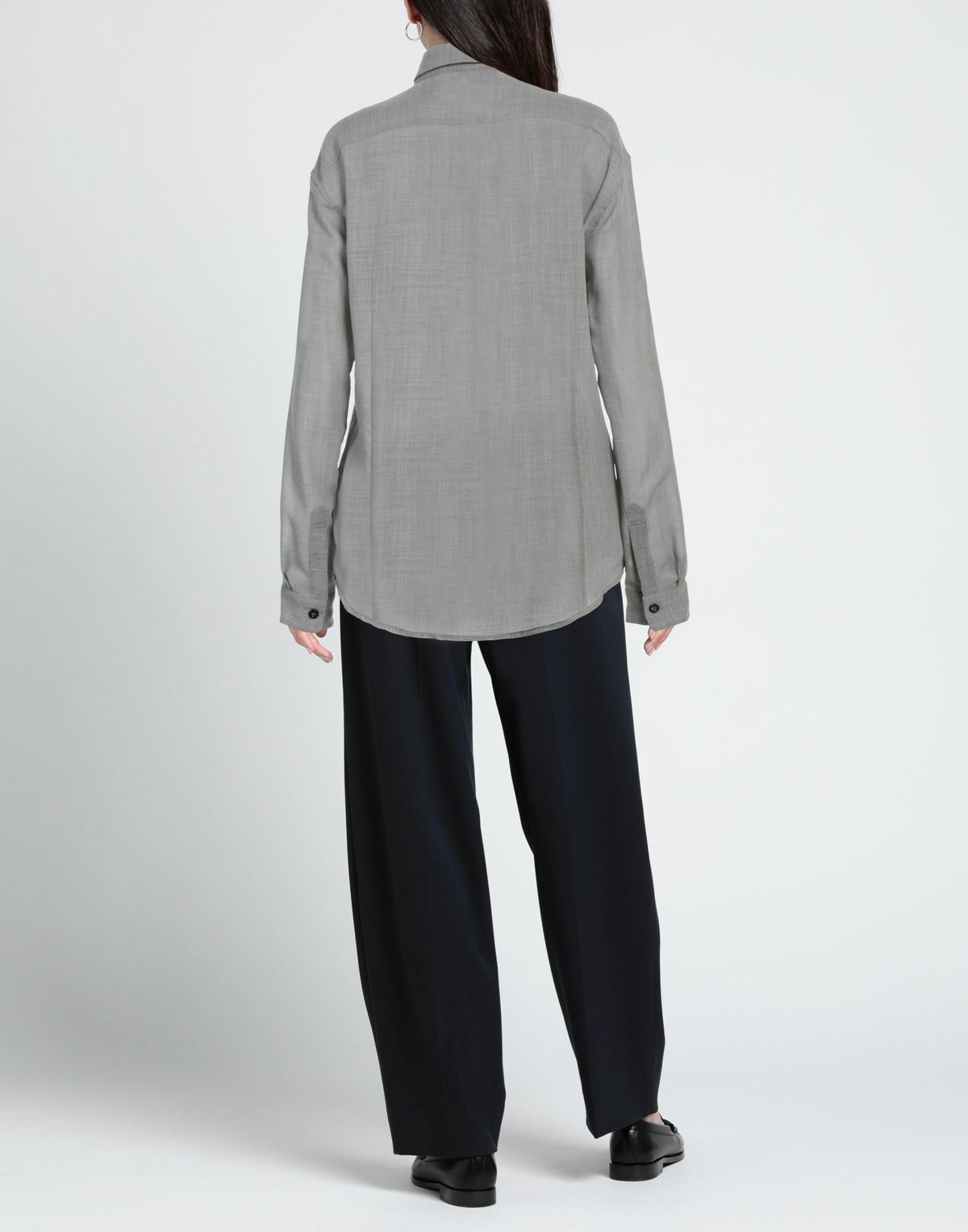 Anthony Vaccarello Womens Shirt in Grey