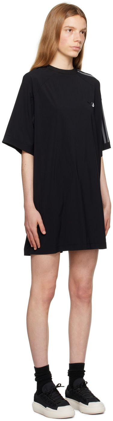 Y-3 Black 3-Stripes Minidress