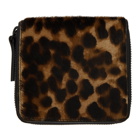 Dries Van Noten Brown and Black Animal Wallet