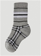 Striped Socks in Grey