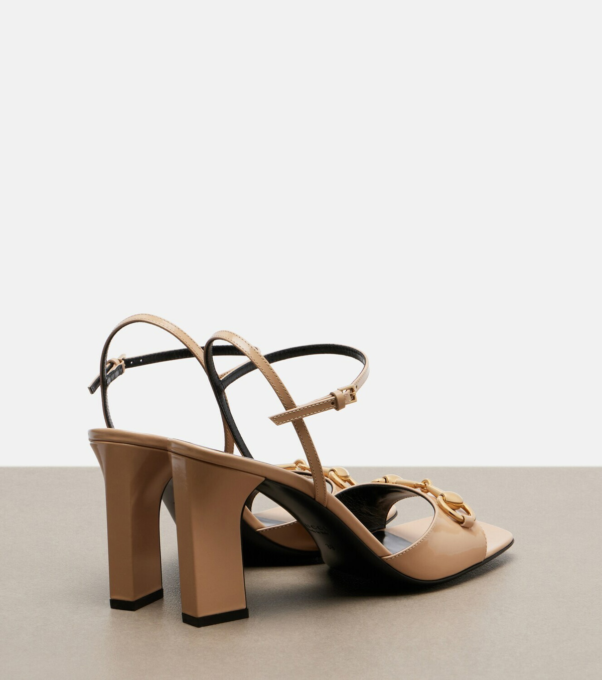 Gucci Signora Horsebit leather slingback sandals