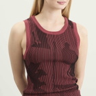 Ahluwalia Women's Seydou Knitted Vest in Rust/Brown