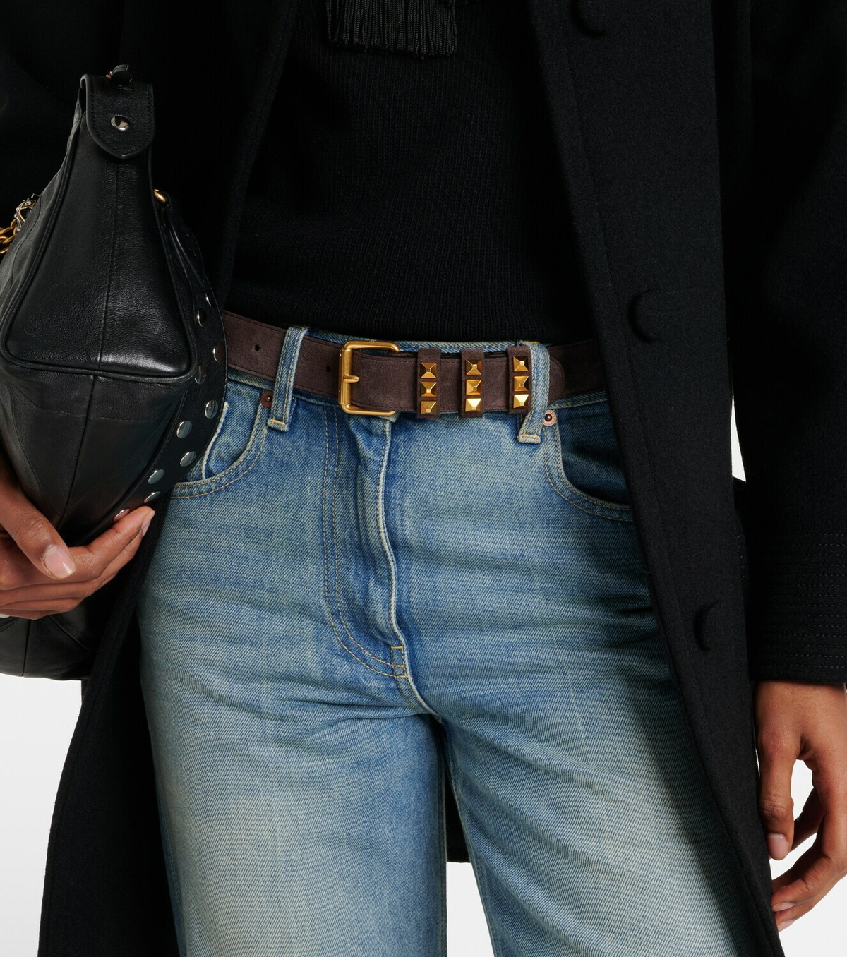 Valentino Garavani Flaneuse Rockstud suede belt