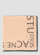 Acne Studios - Logo Wool Square Scarf in Pink