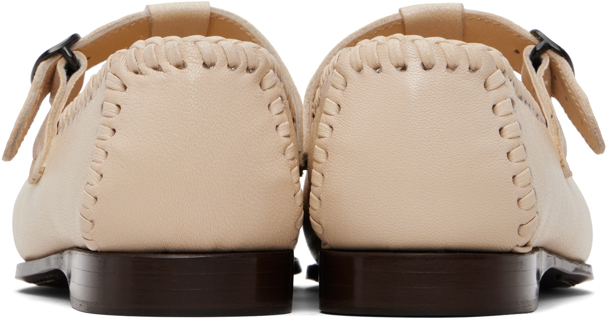 HEREU Off-White Alcover Supple Shiny Loafers