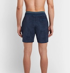 Orlebar Brown - Afador Slim-Fit Cotton-Terry Drawstring Shorts - Blue