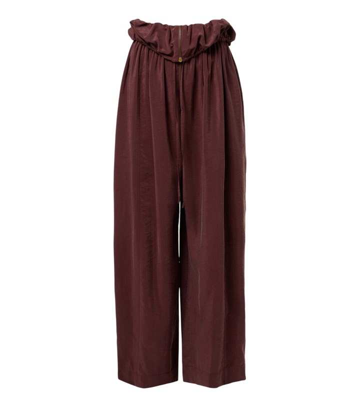 Photo: Chloé Silk-blend poplin wide-leg pants