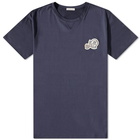 Moncler Men's Multi Logo T-Shirt in Navy