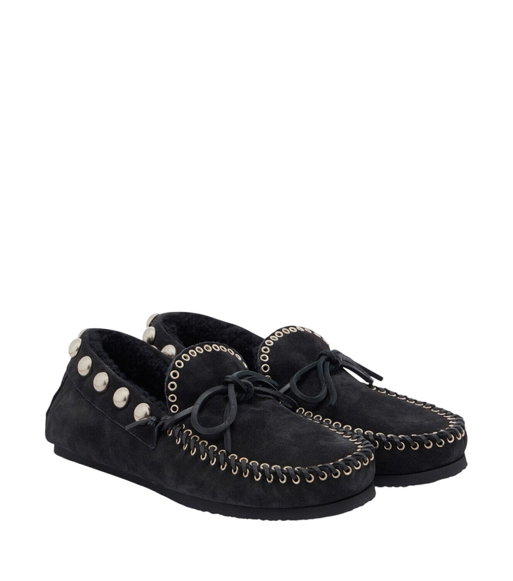 Photo: Isabel Marant Fitza shearling-lined suede loafers