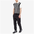 Jacquemus Men's Ola Stripe Knit Polo Shirt in Multi Black