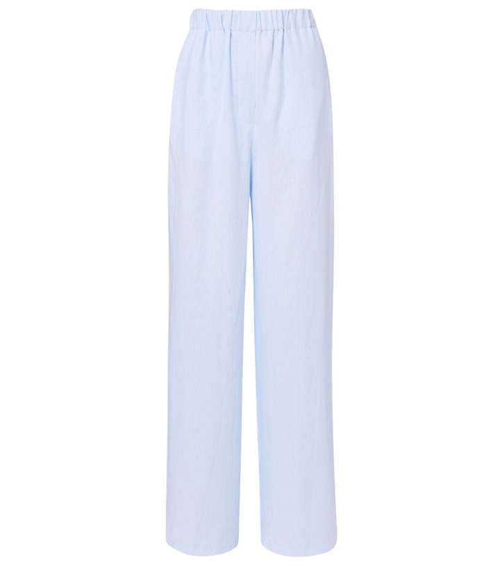 Photo: Loro Piana Valerio high-rise linen wide-leg pants