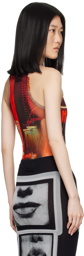 Jean Paul Gaultier Red 'The Pigalle' Bodysuit