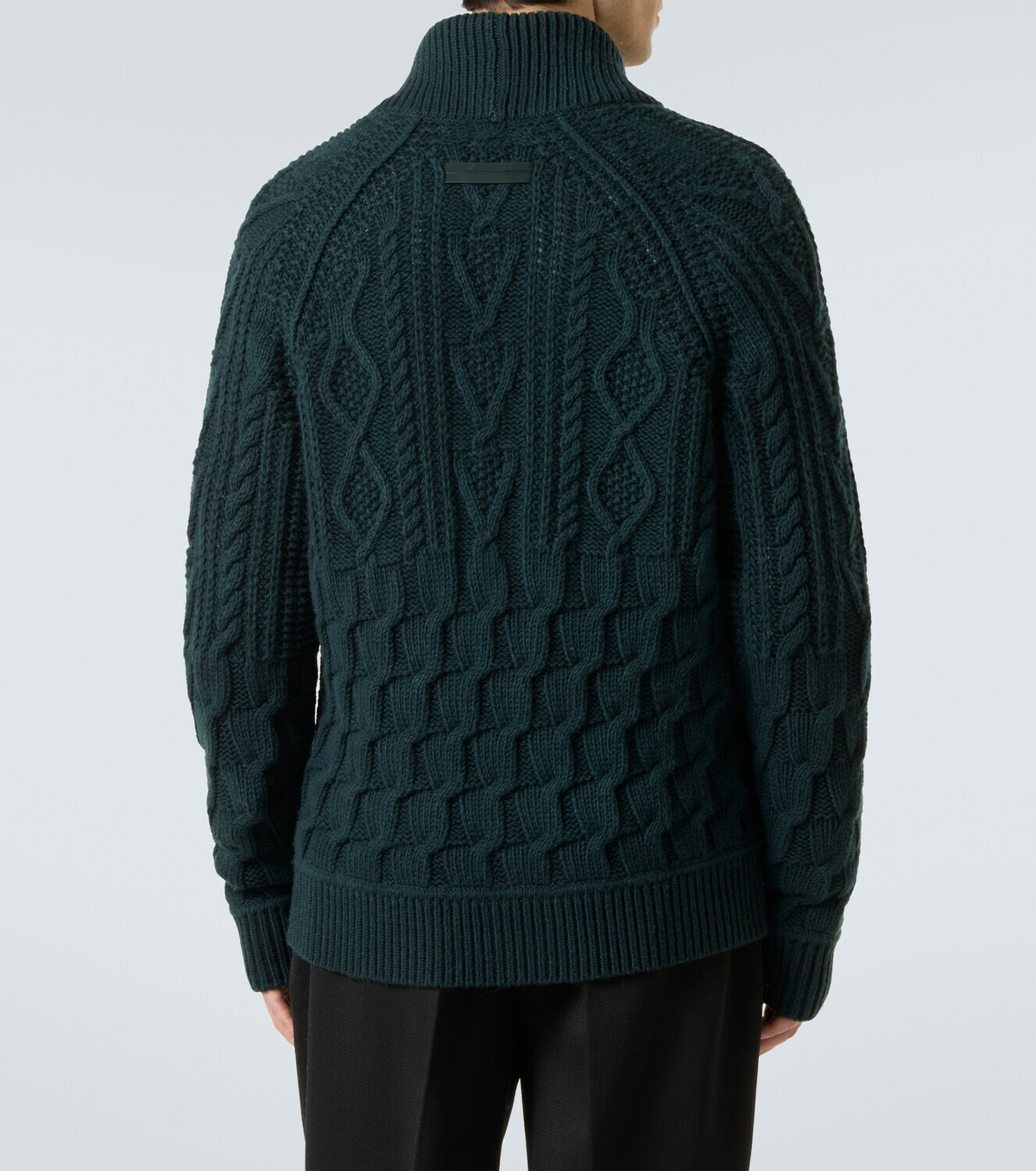 Zegna Cable-knit cashmere cardigan
