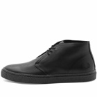 Fred Perry Authentic Men's Hawley Textured Leather Boot in Black
