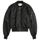 Entire Studios Men's Cropped Broad Bomber Jacket in Oil